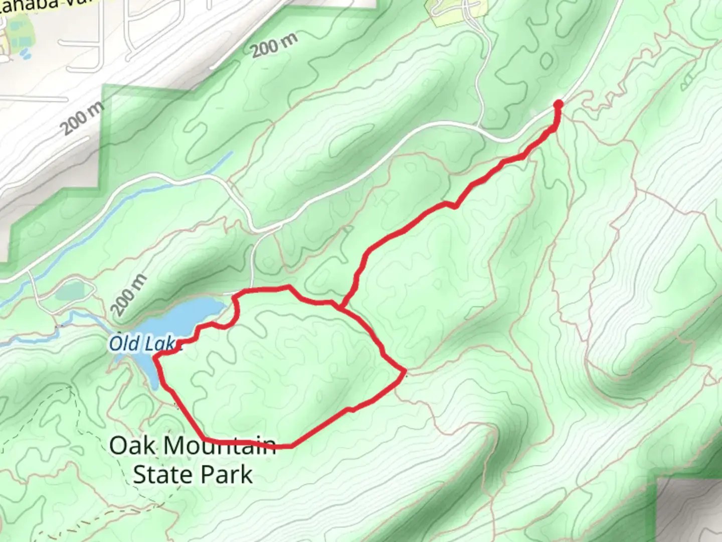 An image depicting the trail Tranquility Lake Loop via Foothills Trail - Yellow and White and its surrounding area.