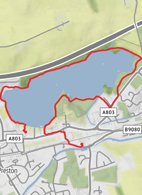 Linlithgow Loch mobile static map