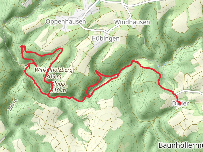 Dieter to Eckmuhle Loop via Rauschenmuhle