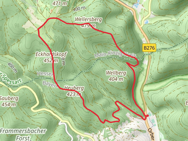 Wellersberg via Frammersbach