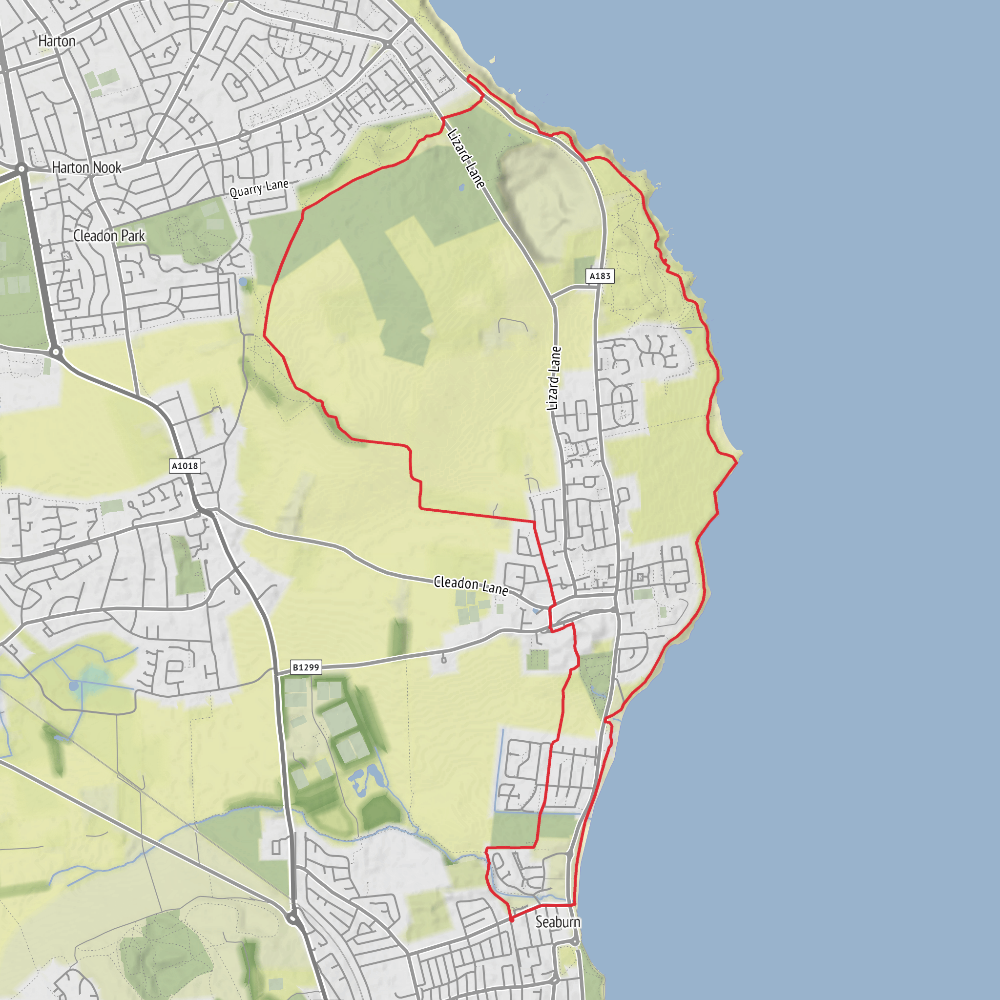Marsden Park, Lizard Point and Souter Point Loop mobile static map