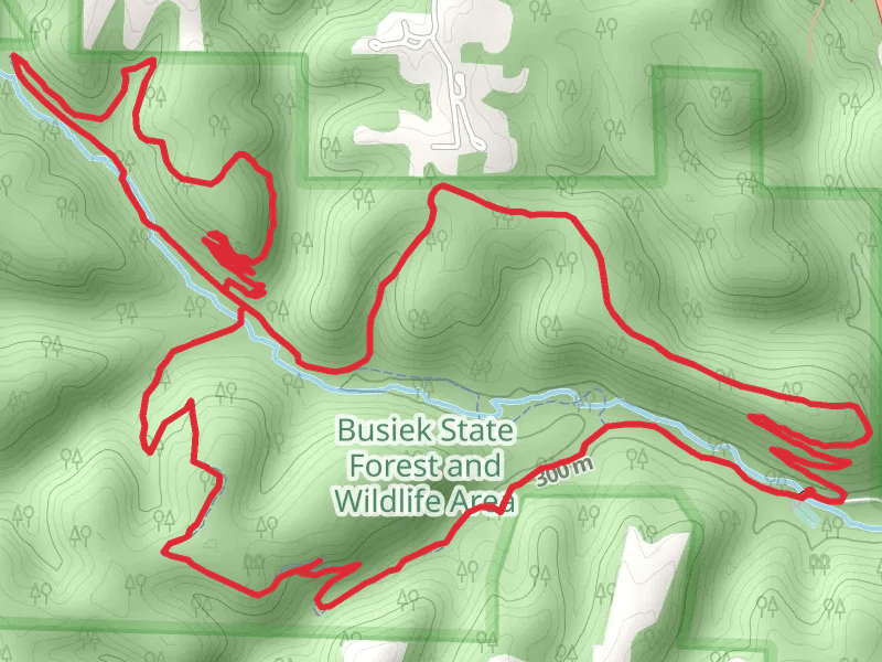 Busiek Purple - Orange - White Loop Trail