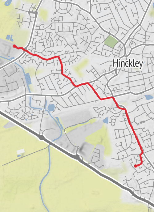 Hinckley and Bosworth Cycling mobile static map