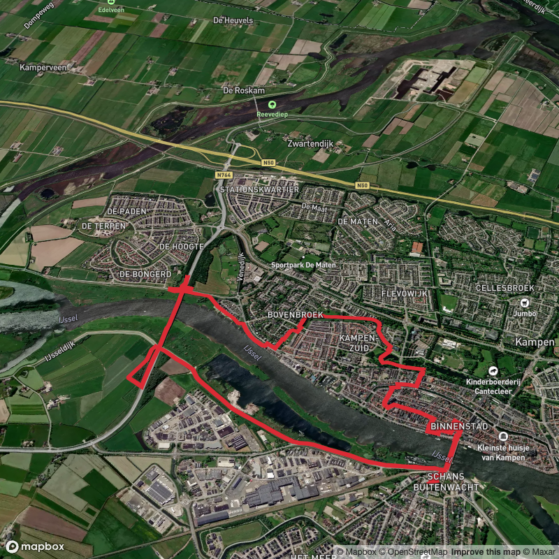 Zwolse Weg and Kamperstraat Weg via Ijssel