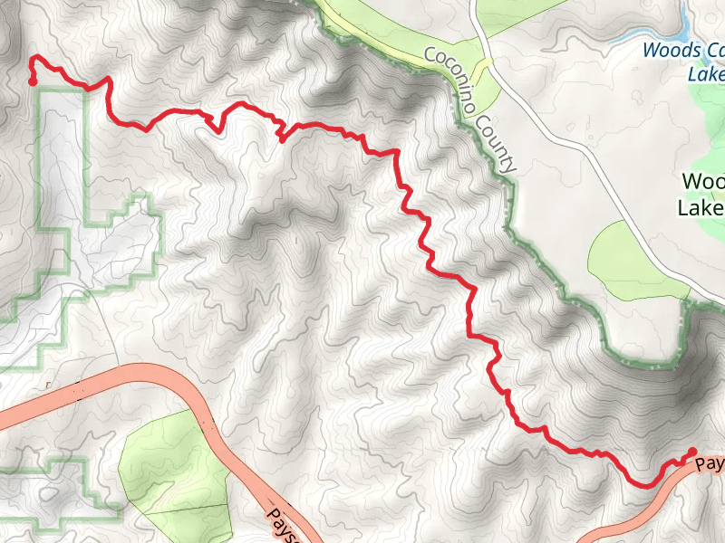 Highline Trail from Payson-Heber Highway