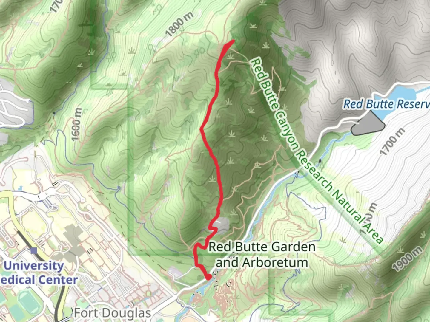 An image depicting the trail Skyline Trail West and Mount Van Cott and its surrounding area.