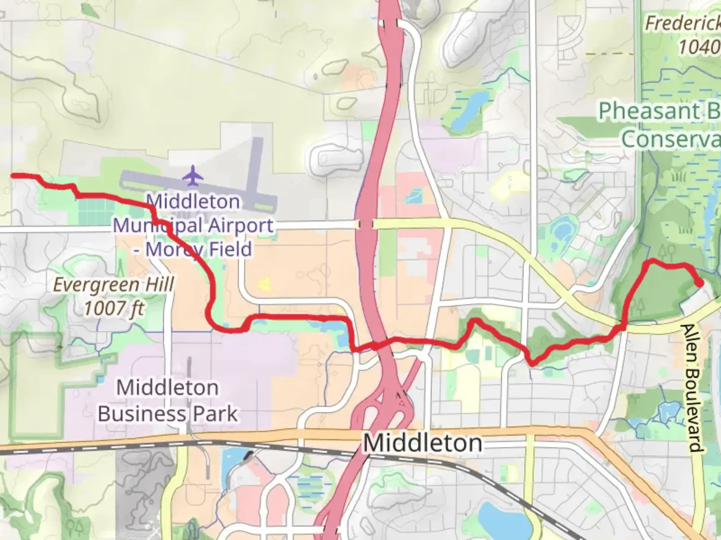An image depicting the trail Ed-Tellard Park via North Fork Trail and its surrounding area.