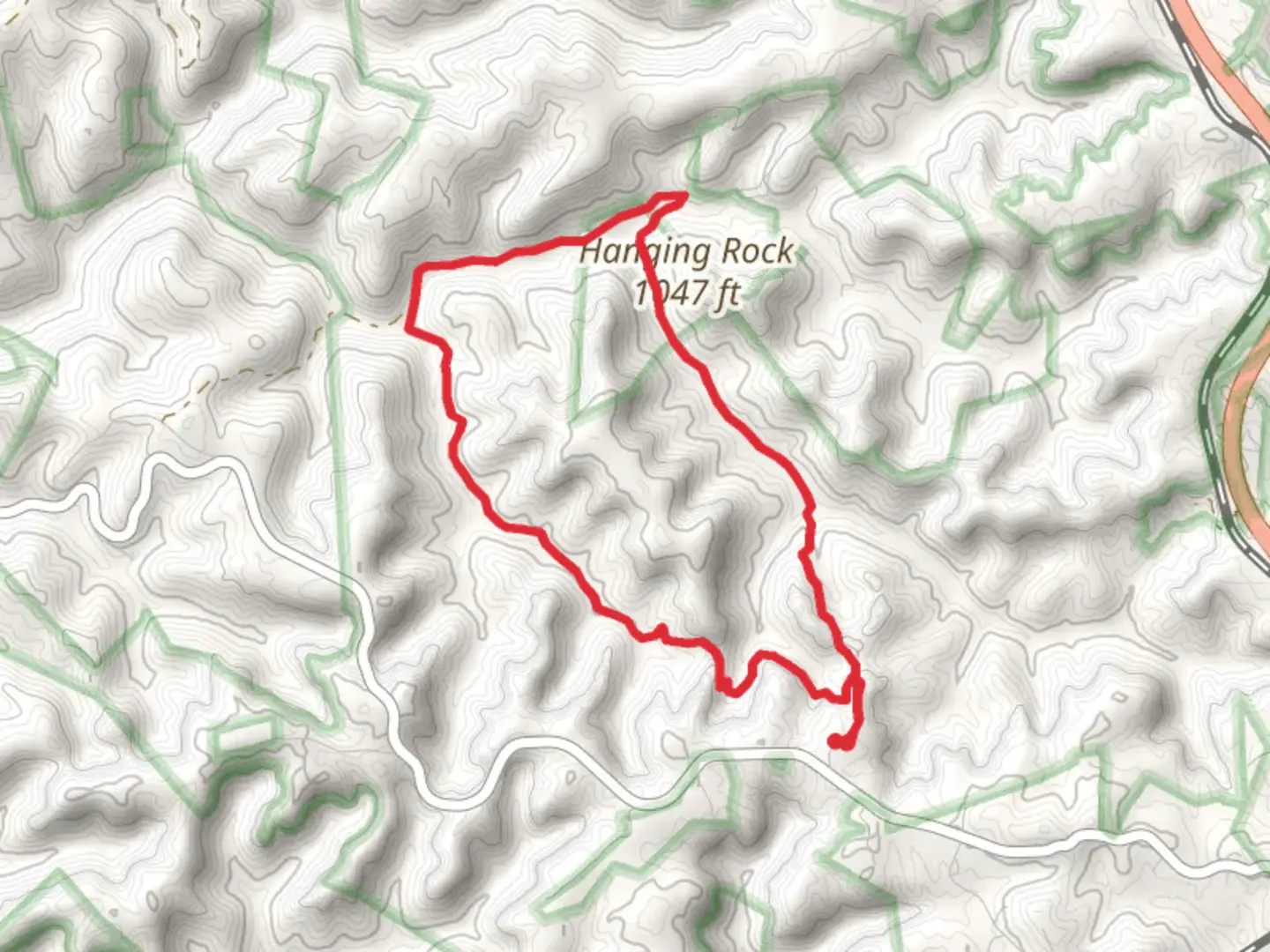 An image depicting the trail Spruce Creek and Gulf Cutoff Branch Loop and its surrounding area.