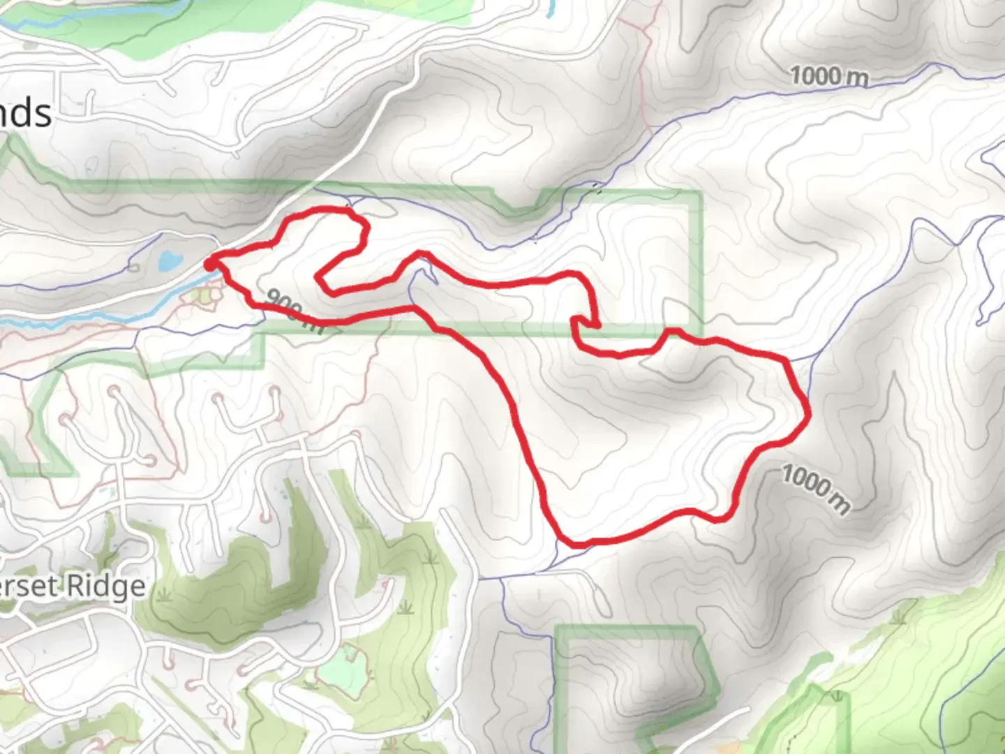 An image depicting the trail Kestrel and Red Cliffs Loop and its surrounding area.