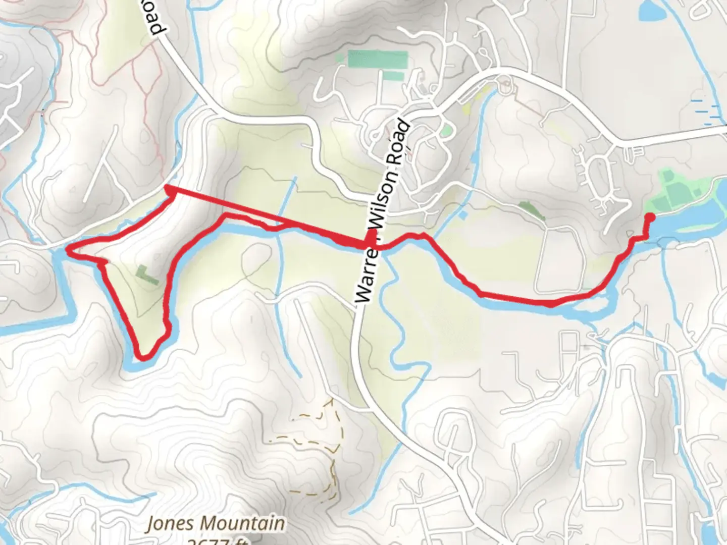 An image depicting the trail Swannanoa River and its surrounding area.