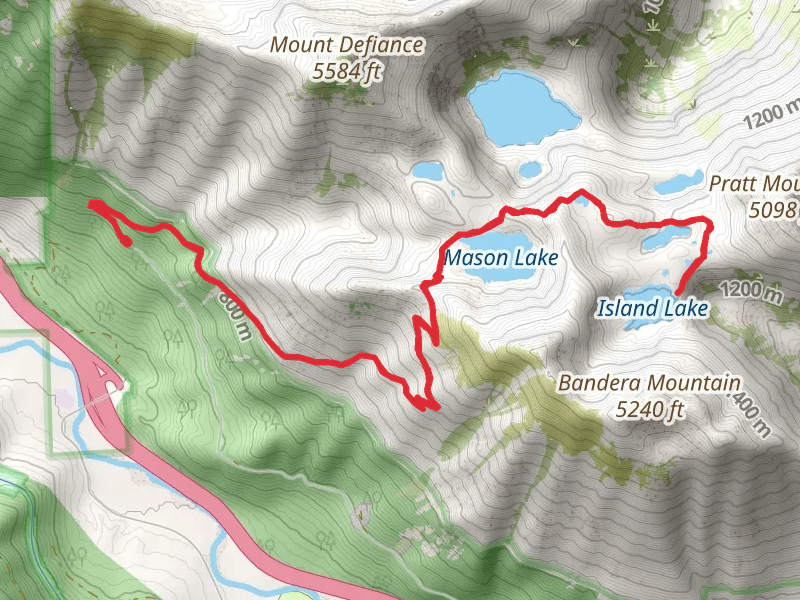 Island Lake and Mason Lake via Ira Spring Trail