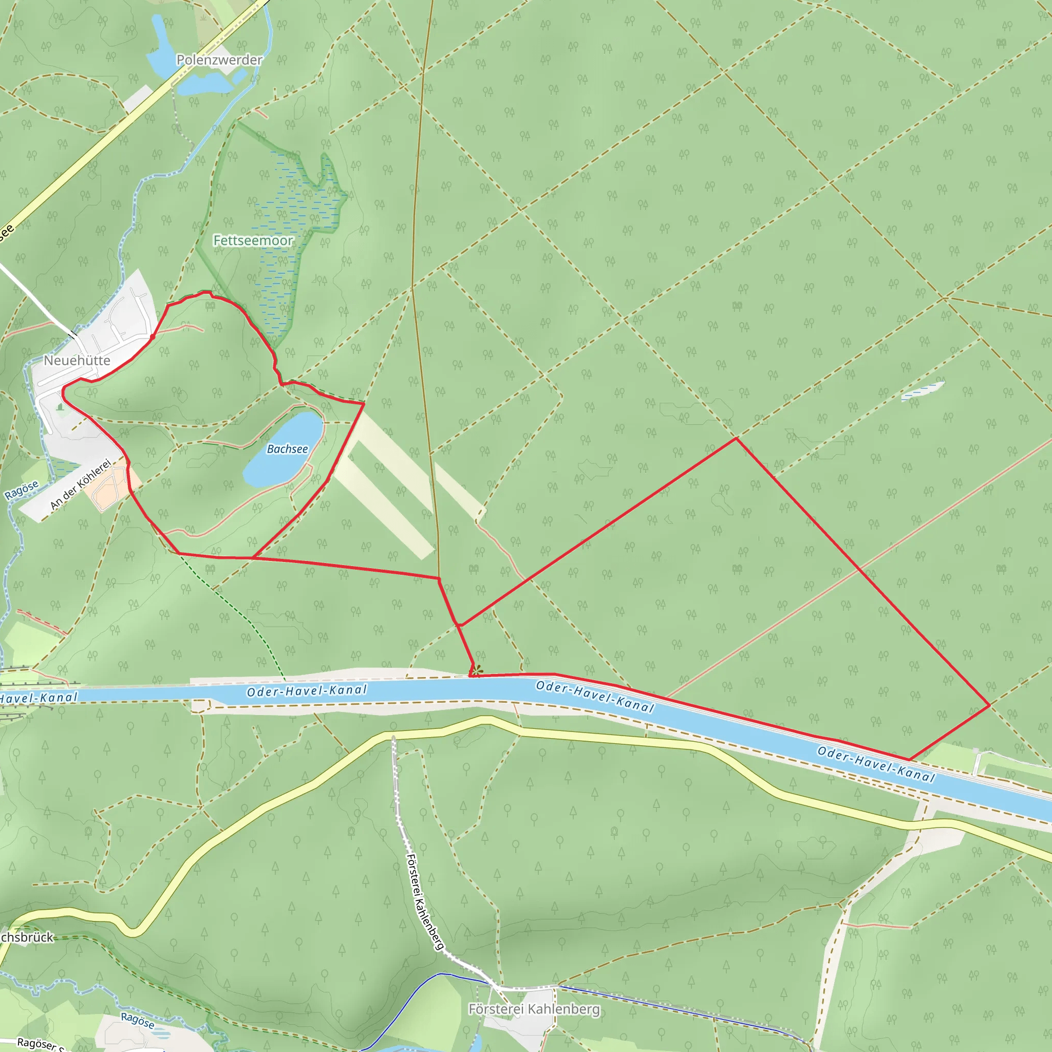 Bachsee Loop - Neuehutte mobile static map