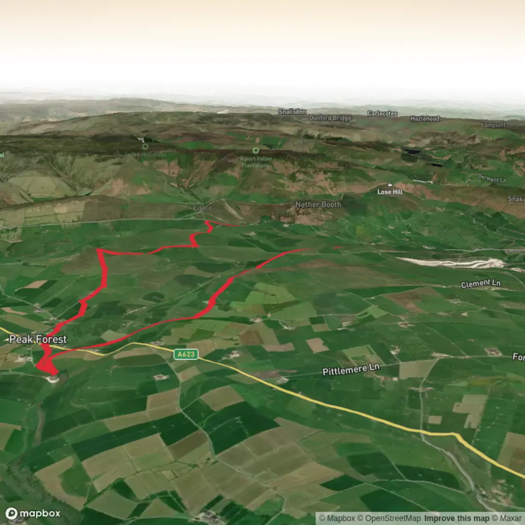 An image depicting the trail Hike from Castleton via Eldon Hill and its surrounding area.