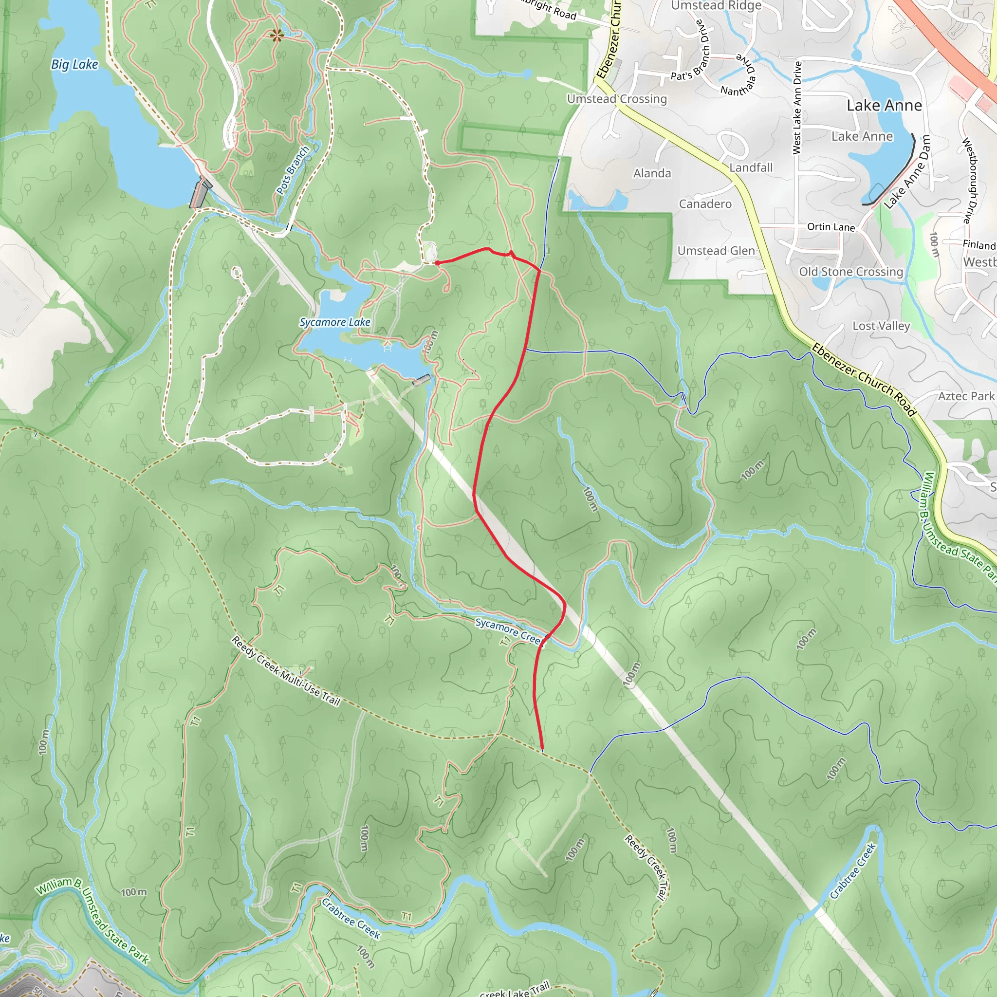 Graylyn Trail mobile static map