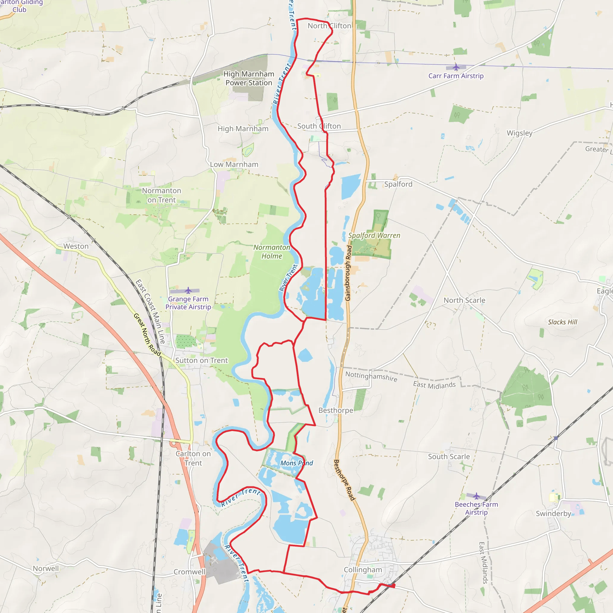 Collingham to North Clifton Loop via Besthorpe Nature Reserve and