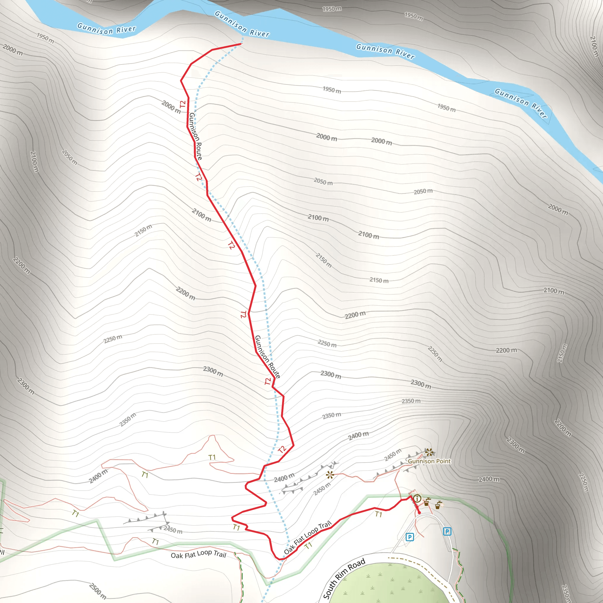 Gunnison Route mobile static map