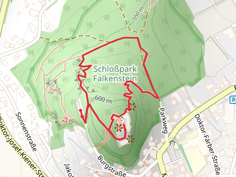 Historische Burganlage Falkenstein Loop