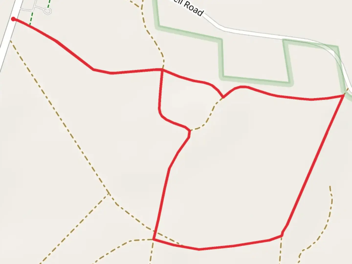 An image depicting the trail Sixty Foot Road Loop - East and its surrounding area.