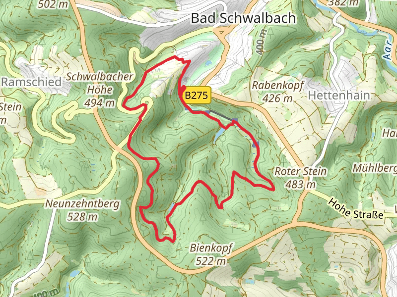 Waldsee Loop via Wanderweg Blauer Punkt