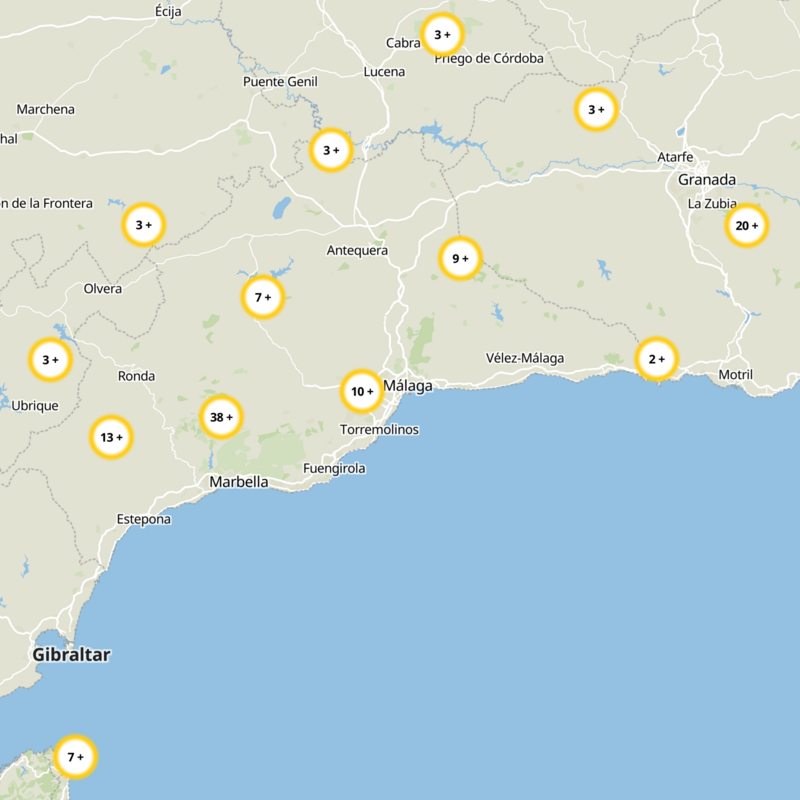 Málaga-Costa del Sol Static Map