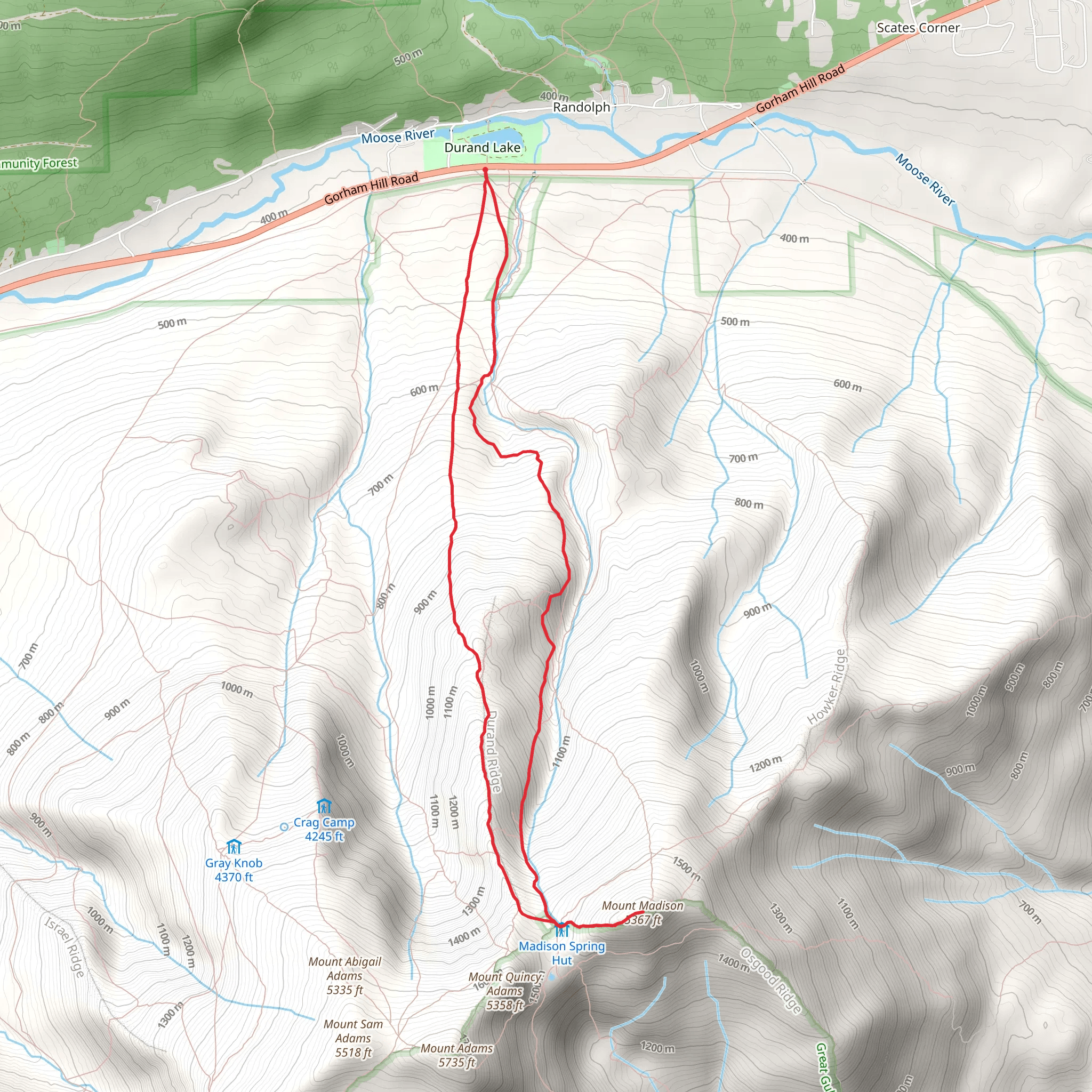 Durand Lake - Valley Way mobile static map