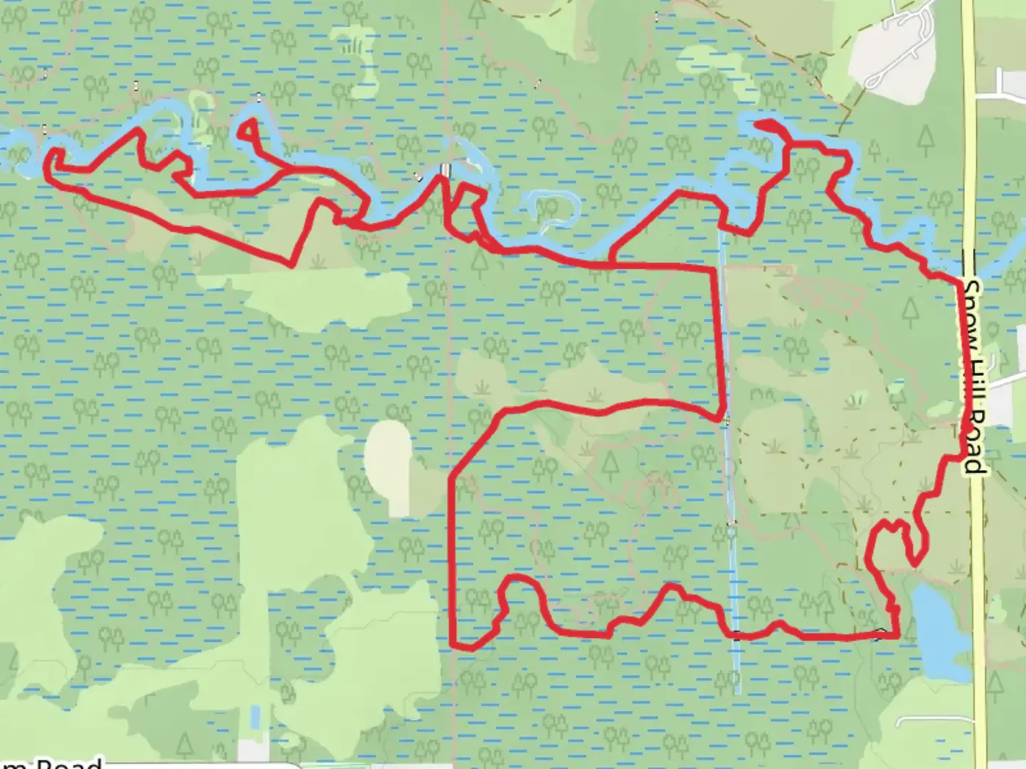 An image depicting the trail Florida, Outback and River Loop Trail and its surrounding area.