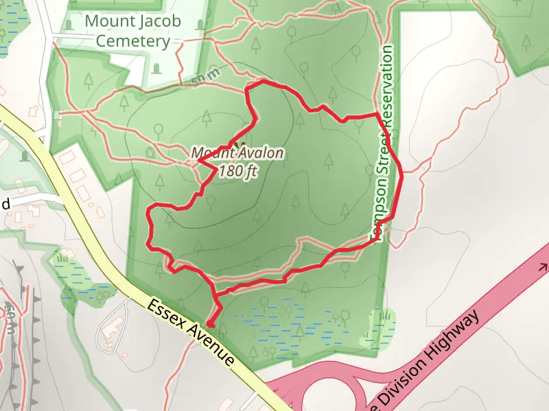 Mount Avalon Loop from Essex Avenue
