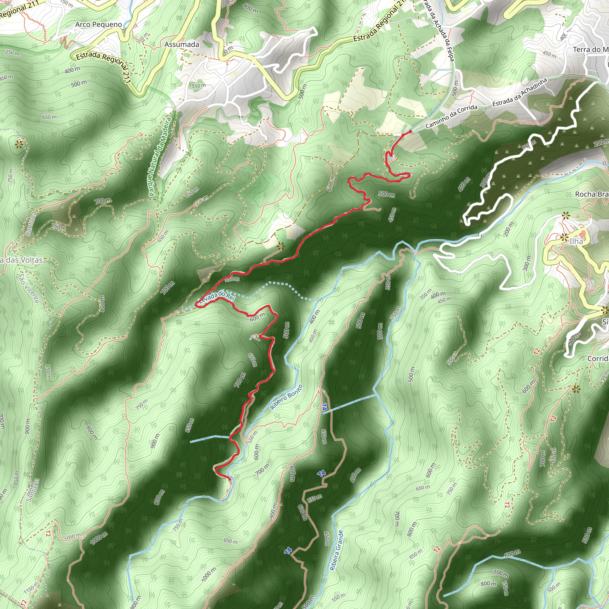 PR 18 Levada do Rei mobile static map