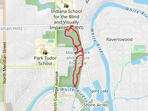Marrot Park and Nature Preserve via Monon Trail