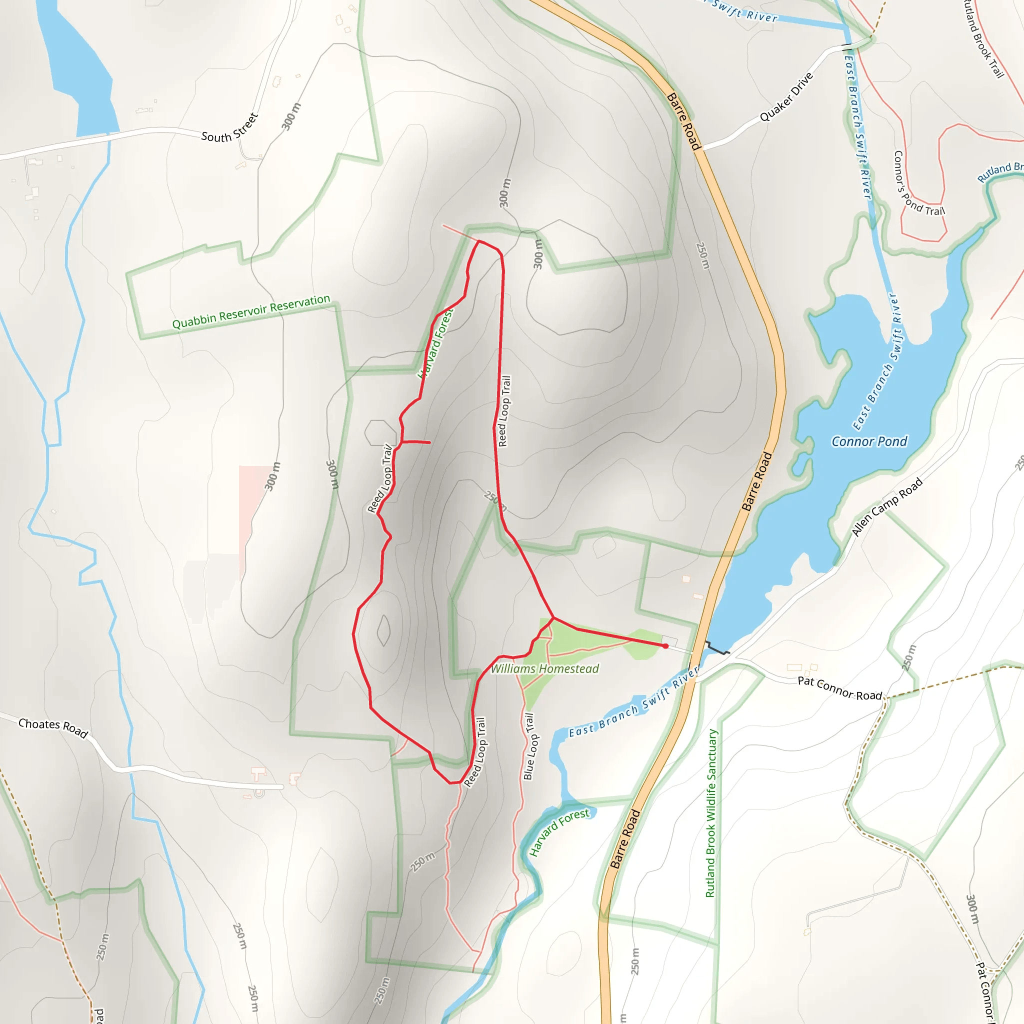 Reed Loop Trail mobile static map
