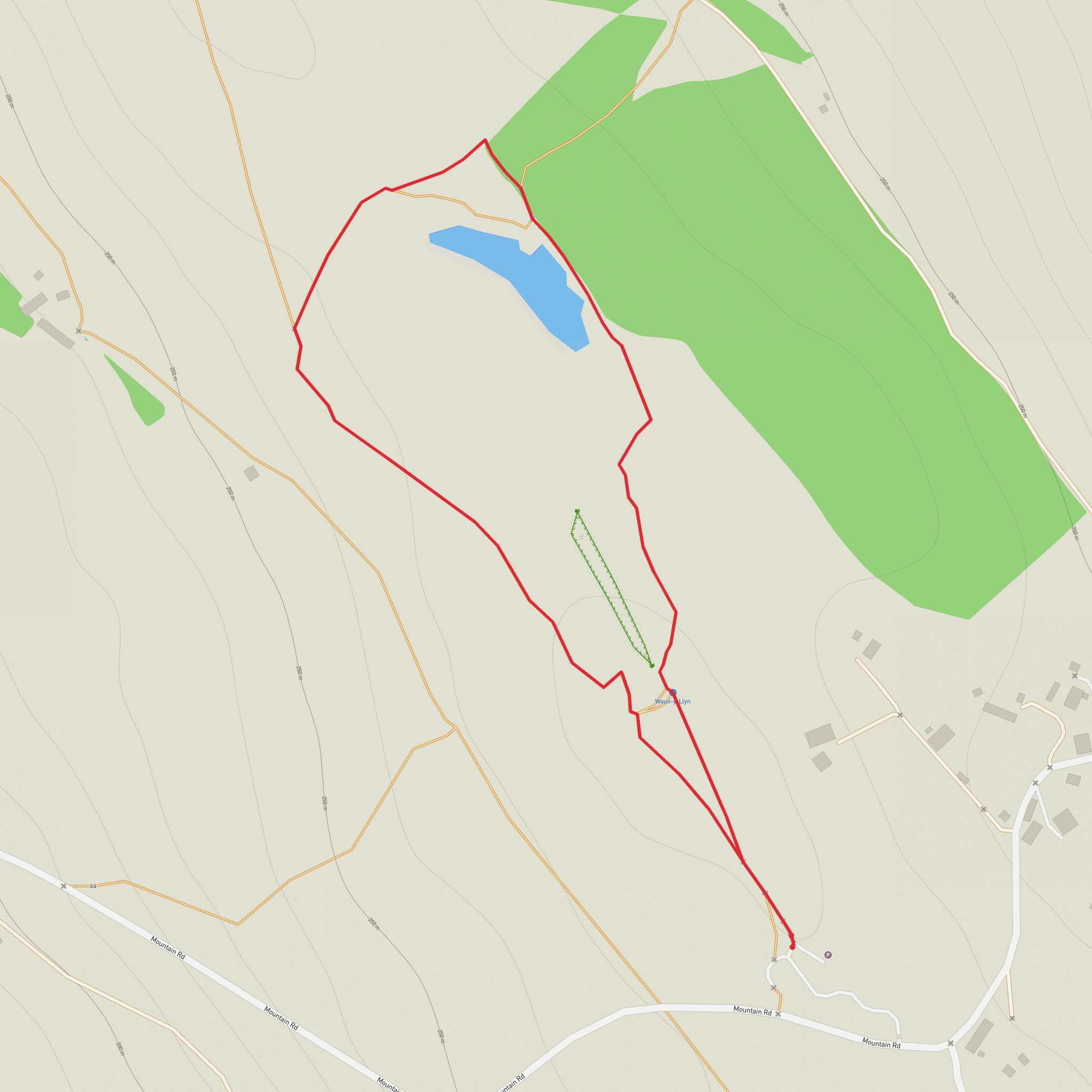 Waun-Y-Llyn Country Park Circular mobile static map