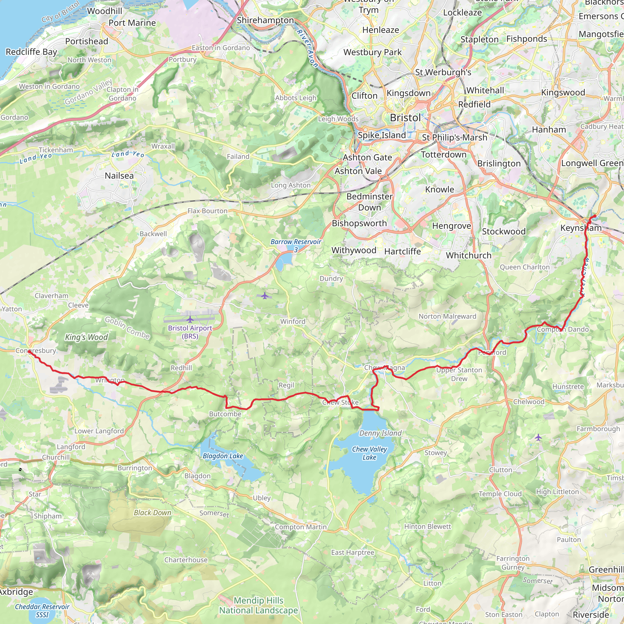 Two Rivers Way mobile static map