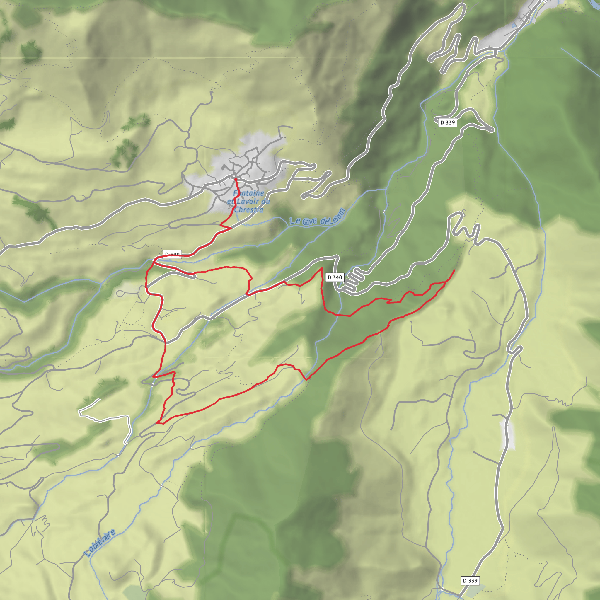 From Lescun to Lhers via Chemin de Petraube mobile static map
