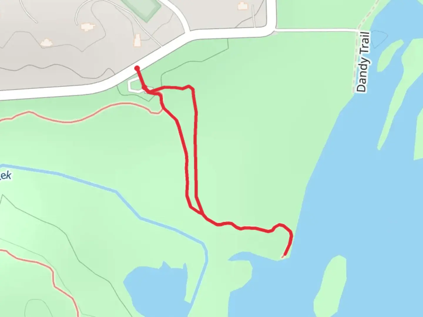 An image depicting the trail Wilson Road Loop and its surrounding area.