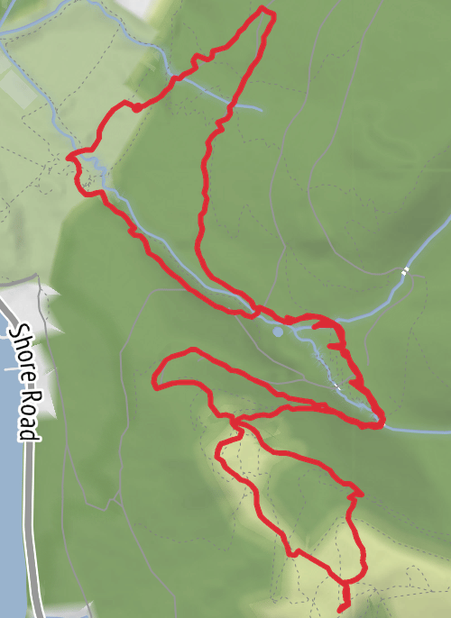 Hike on Slievemartin mobile static map