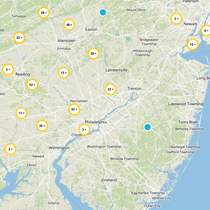 Philadelphia County Static Map