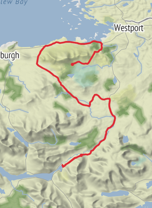 Hike on Connemara and the West of Ireland 10-Day Moderate Tour (Hillwalk Tours) mobile static map