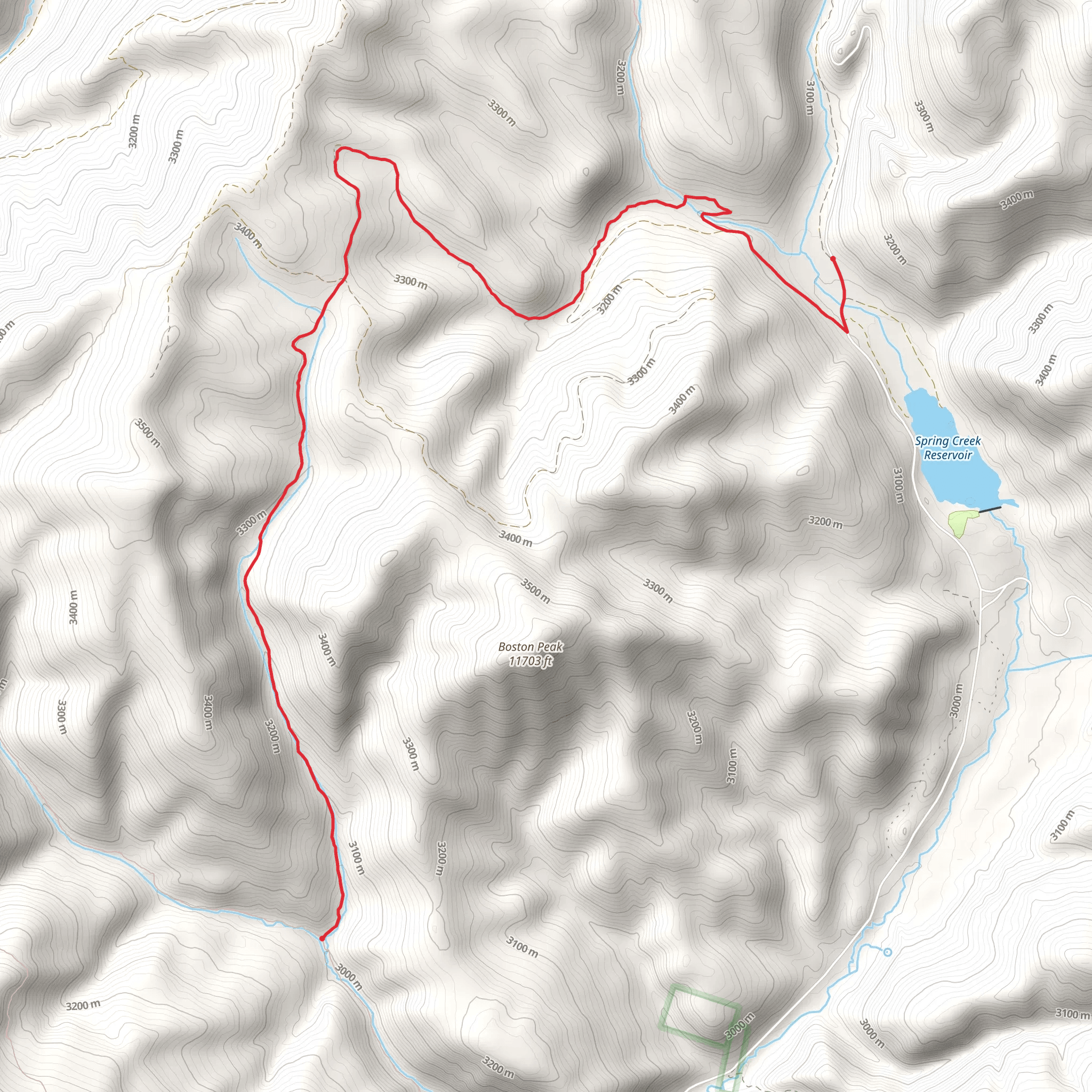 Bear Creek Trail mobile static map