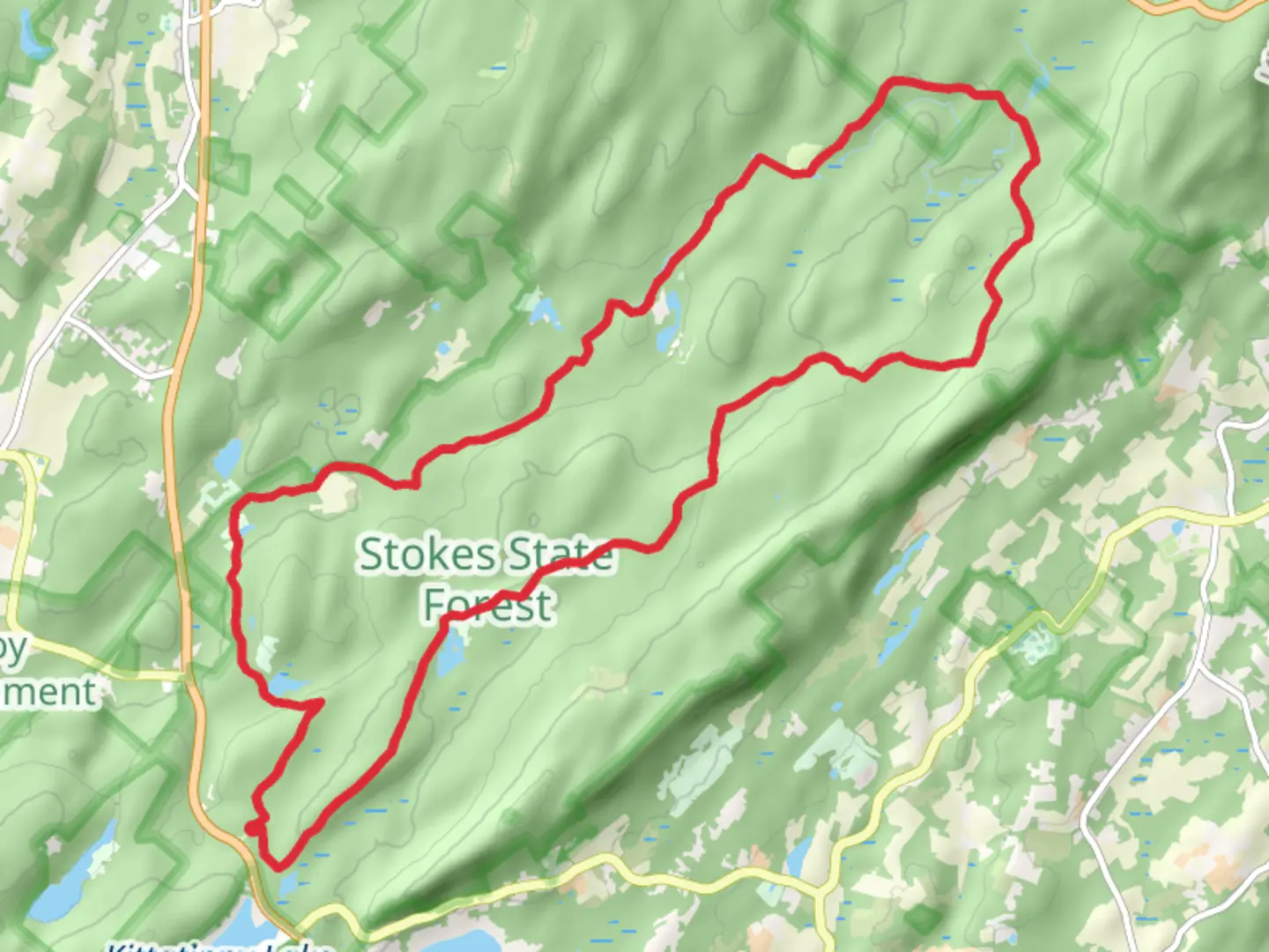 An image depicting the trail Big Flat Brook - Blue Mountain Loop and its surrounding area.