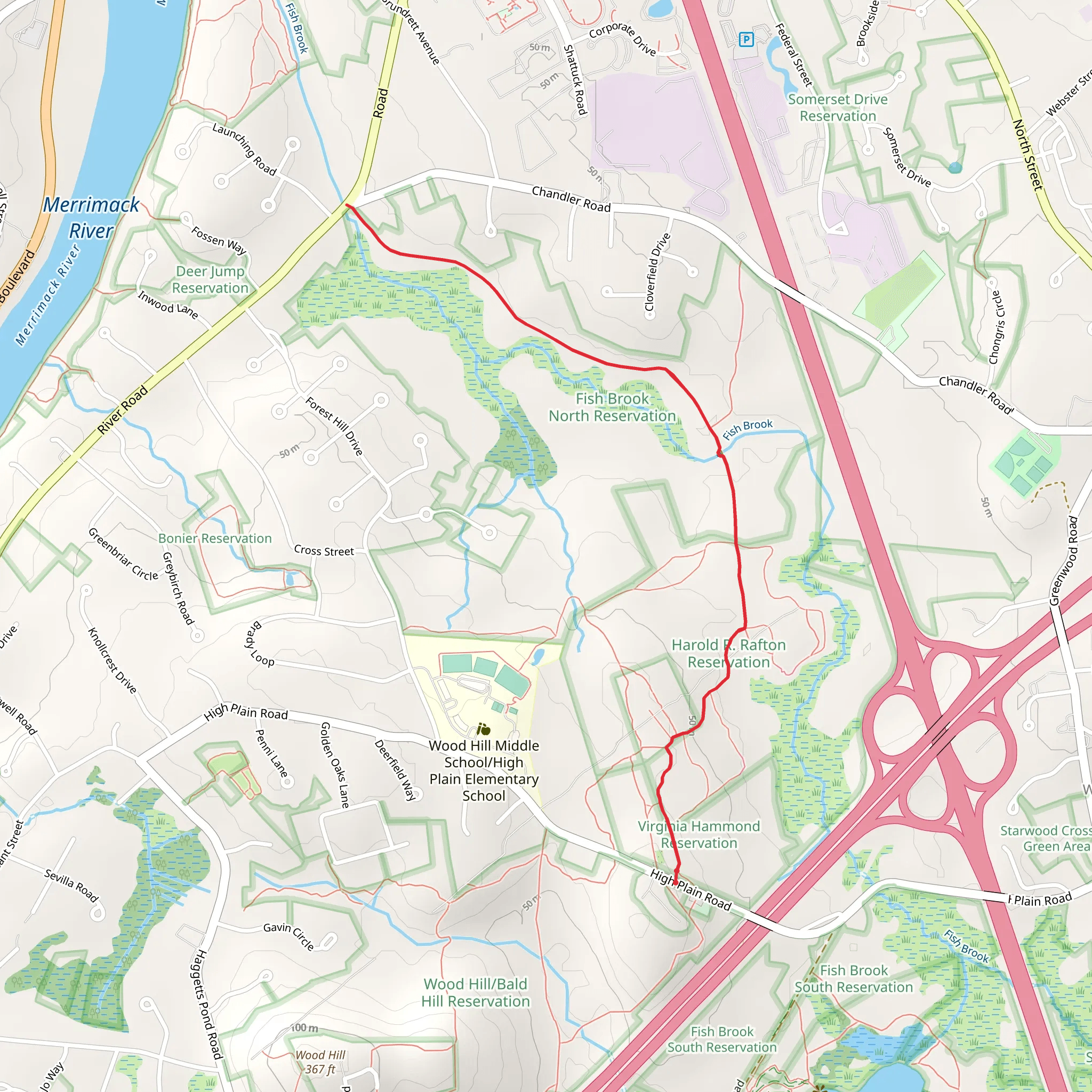 Helen's Trail mobile static map