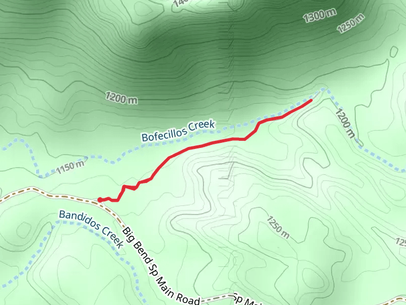 Ojito Adentro Trail and Bofecillos Creek