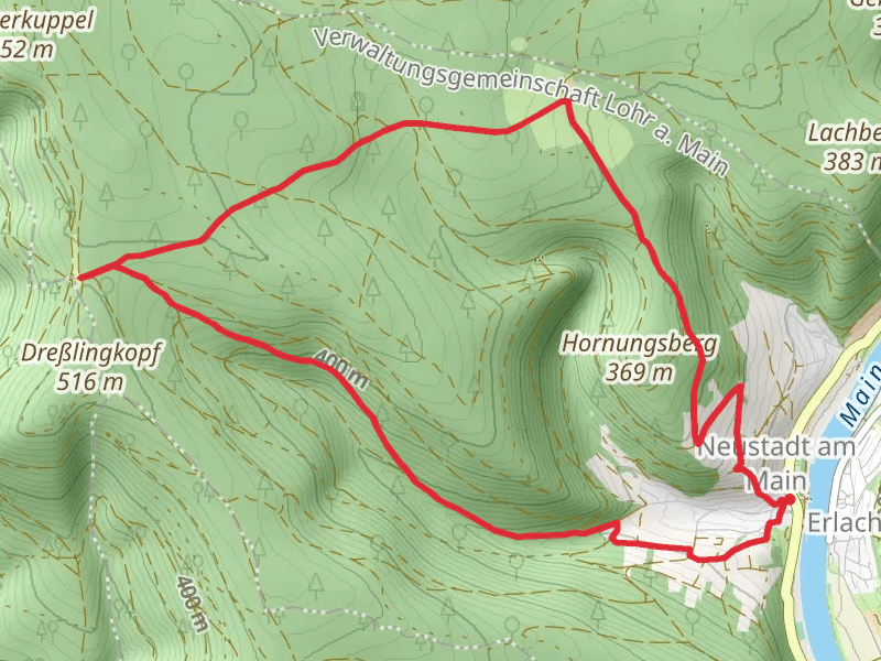 Aussichtspunkt Hornungsberg via Kreuzweg