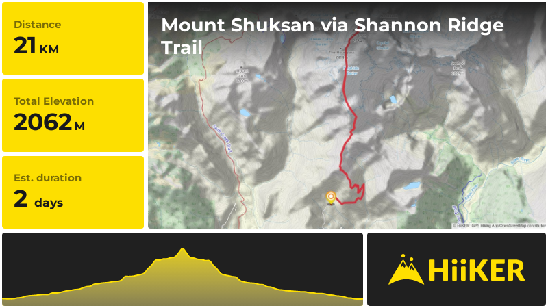 Mount Shuksan via Shannon Ridge Trail | Whatcom County | Washington