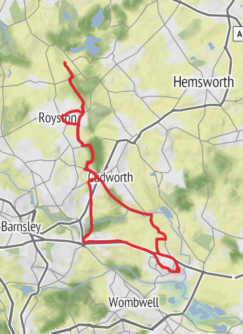Barnsley Mountain Biking mobile static map