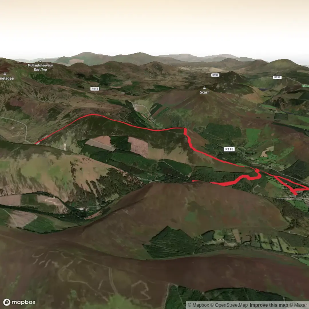 An image depicting the trail Brockagh Night Hike and its surrounding area.