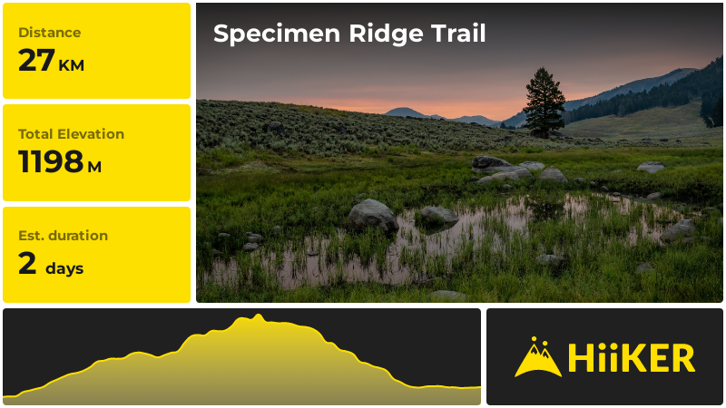 Specimen Ridge Trail | Park County | Wyoming