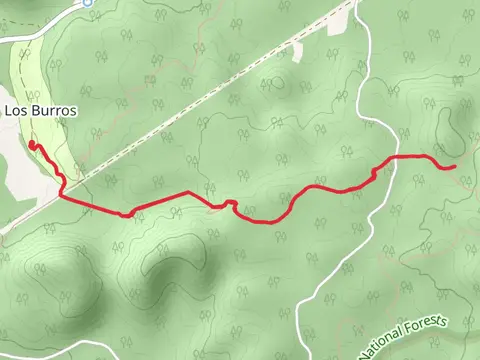 Los Burros Shortcut Trail via Los Burros Trail