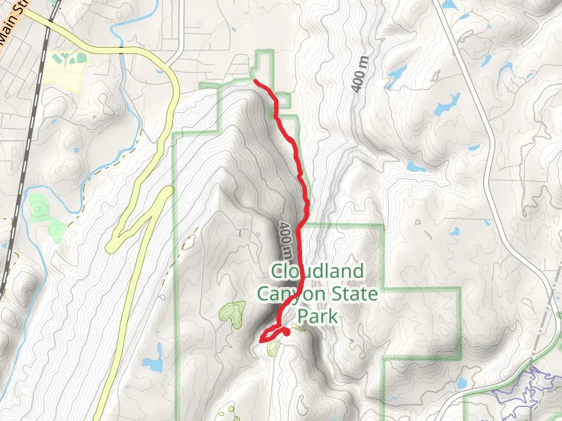 Sitton's Gulch Trail via West Rim Trail