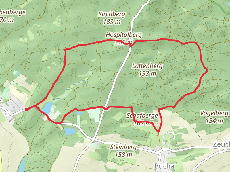 Waldteich via Waldmeistersteg and N Weg