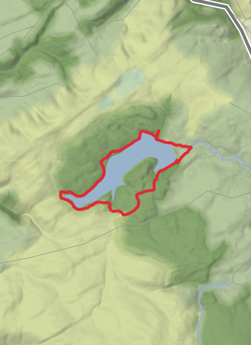 Hike on Usk Reservoir Loop mobile static map